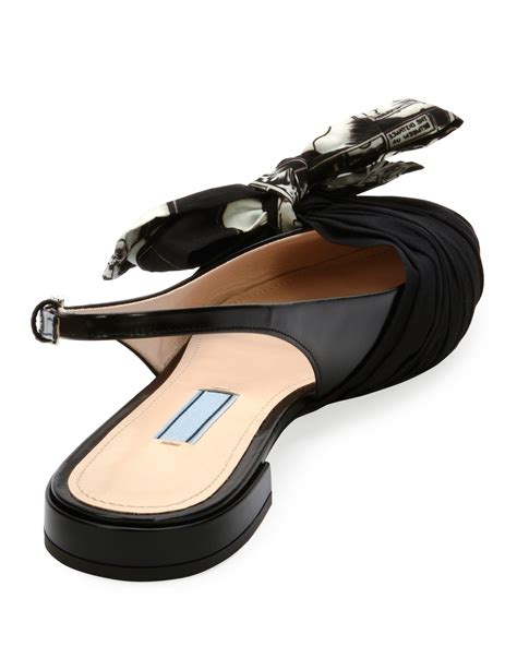 prada sling back flats|Prada slingback shoes sale.